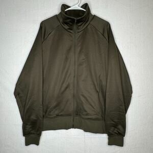 Lululemon Fleece Training Track Jacket Dark Olive Green DKOV Men's Size Large